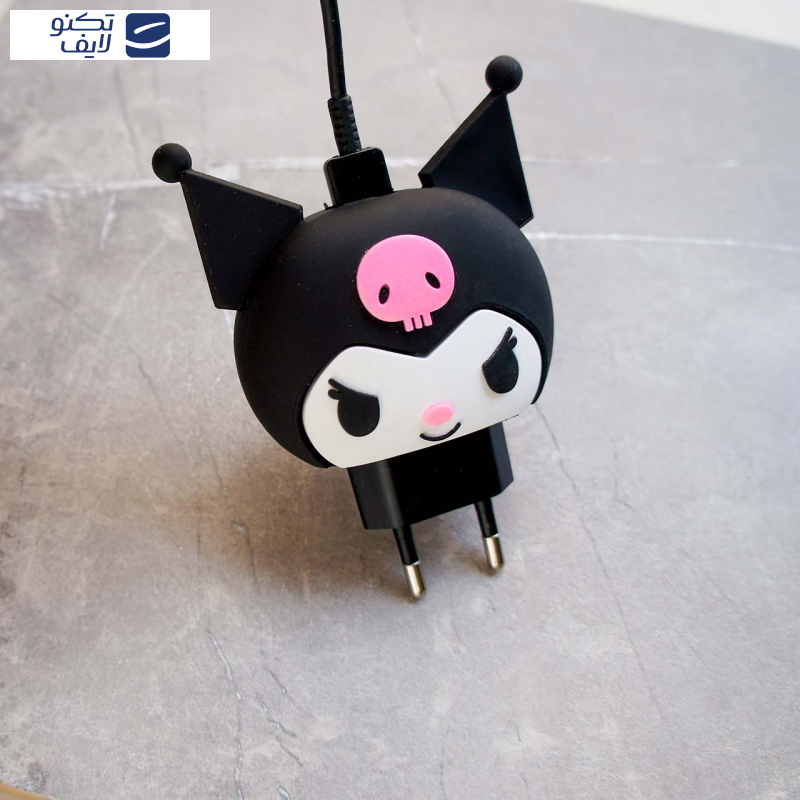 محافظ کابل طرح فانتزی کرومی مدل Kuromi-Cover به همراه محافظ شارژر دیواری مجموعه 4 عددی محافظ کابل طرح فانتزی کرومی مدل Kuromi-Cover به همراه محافظ شارژر دیواری مجموعه 4 عددی