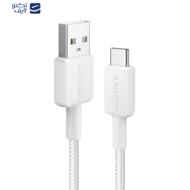 کابل تبدیل USB به USB-C انکر مدل 322/A81H6 طول 1.8 متر کابل تبدیل USB به USB-C انکر مدل 322/A81H6 طول 1.8 متر