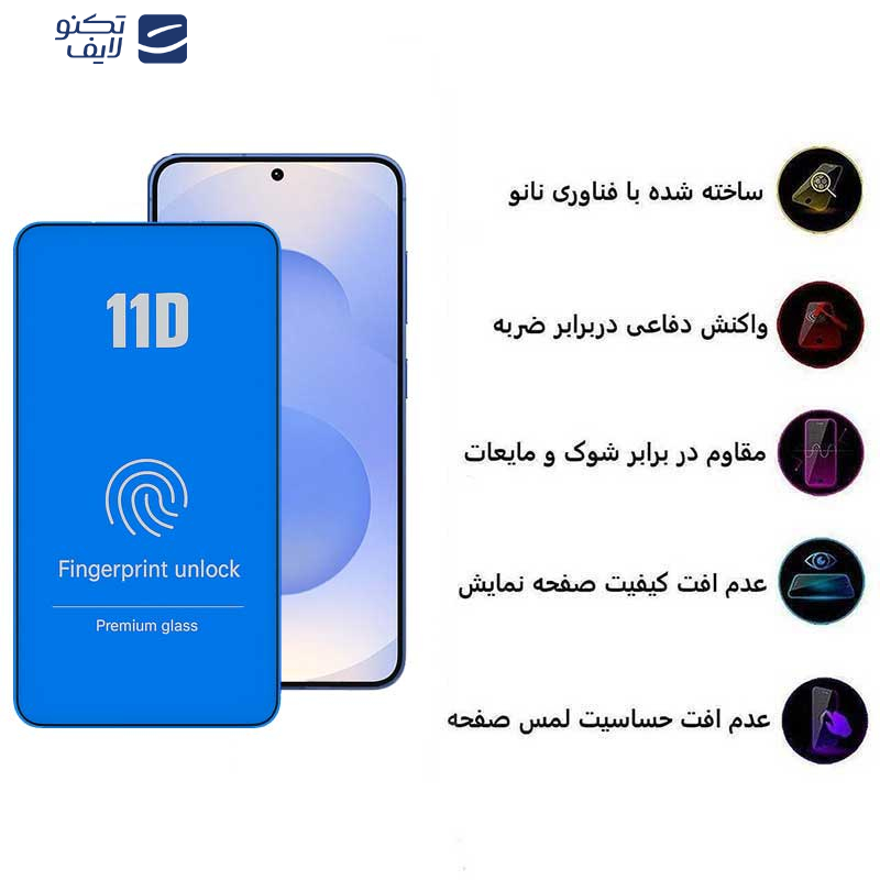 محافظ صفحه نمایش 11D اپیکوی مدل Blue ESD مناسب برای گوشی موبایل سامسونگ Galaxy S25  محافظ صفحه نمایش 11D اپیکوی مدل Blue ESD مناسب برای گوشی موبایل سامسونگ Galaxy S25