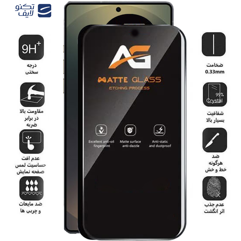 محافظ صفحه نمایش مات اپیکوی مدل AG Matte Etching مناسب برای گوشی موبایل سامسونگ Galaxy S25 Ultra محافظ صفحه نمایش مات اپیکوی مدل AG Matte Etching مناسب برای گوشی موبایل سامسونگ Galaxy S25 Ultra