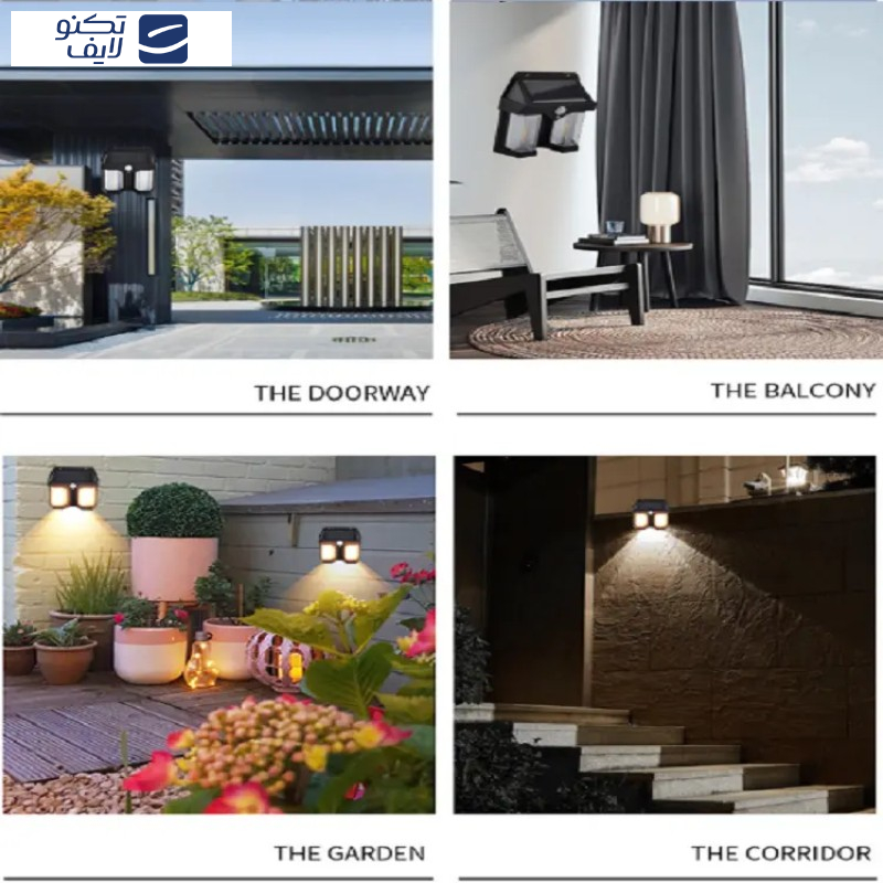 چراغ دیواری خورشیدی سولونیکس مدل CL-228 چراغ دیواری خورشیدی سولونیکس مدل CL-228