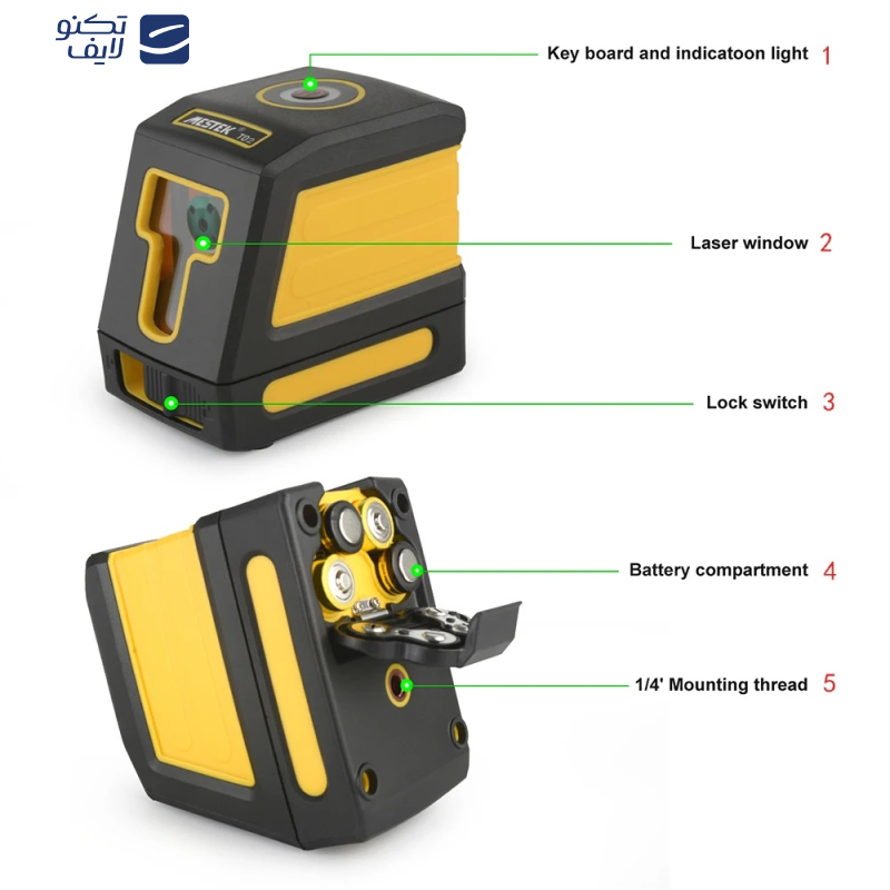 تراز لیزری مستک مدل T02 تراز لیزری مستک مدل T02