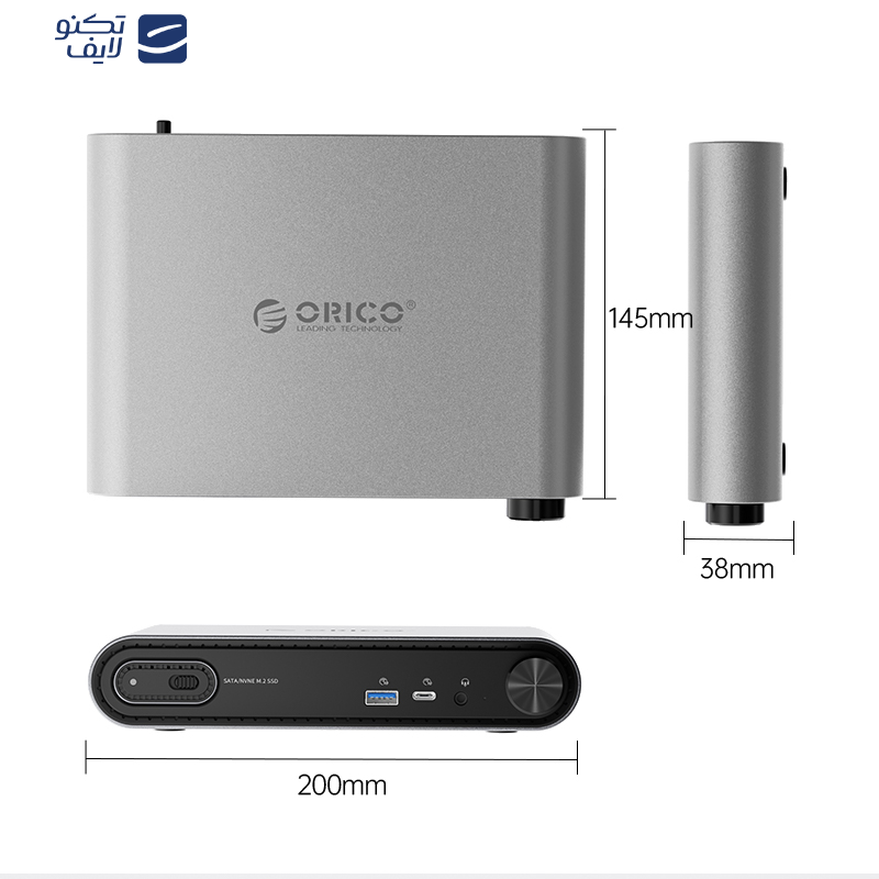 داک هارد و مبدل اوریکو مدل ORICO-PTM1  داک هارد و مبدل اوریکو مدل ORICO-PTM1