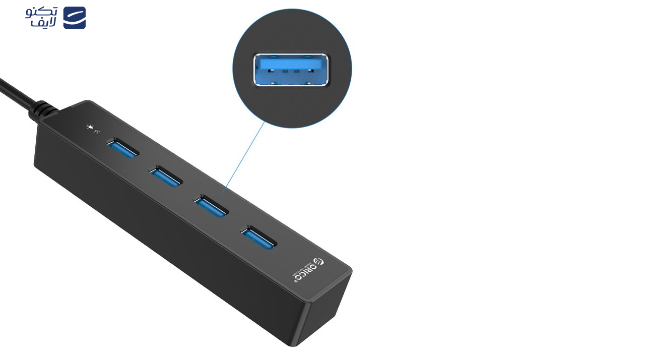 هاب USB 3.0 چهار پورت اوریکو مدل W8PH4-U3 هاب USB 3.0 چهار پورت اوریکو مدل W8PH4-U3