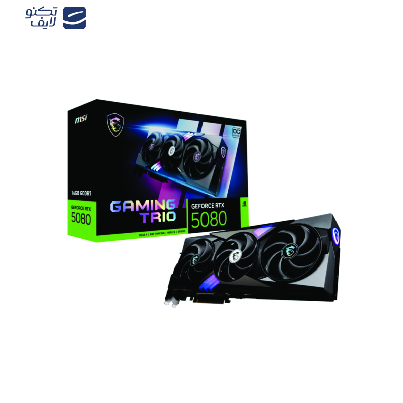 کارت گرافیک مبتنی بر NVIDIA ام اس آی مدل GeForce RTX 5080 16G GAMING TRIO OC