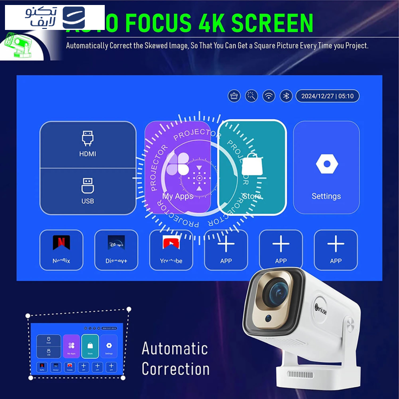 ویدئو پروژکتور بنیوس مدل BE-VP12 ویدئو پروژکتور بنیوس مدل BE-VP12