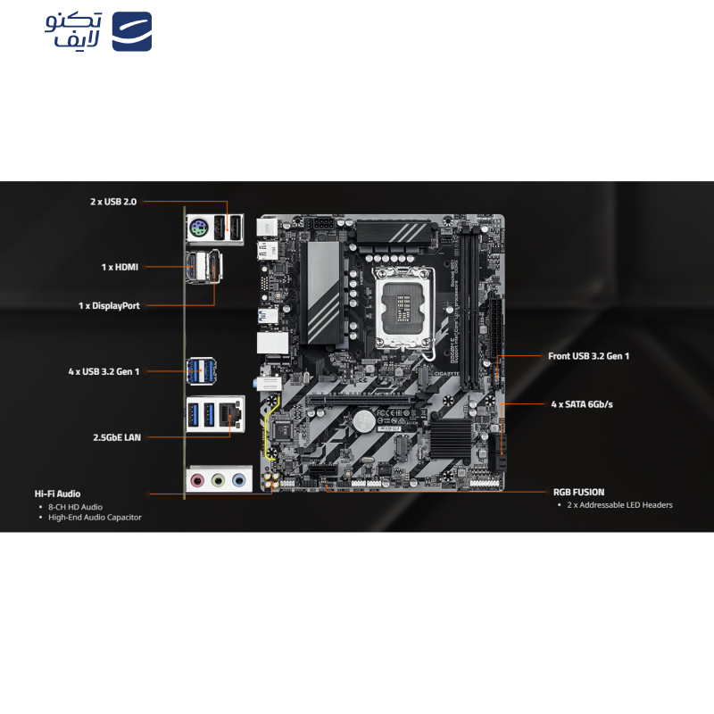 مادربرد گیگابایت مدل B860M E مادربرد گیگابایت مدل B860M E