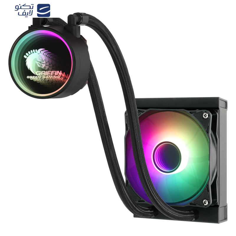 سیستم خنک کننده آبی گرین مدل GLACIER 120 ECO-ARGB