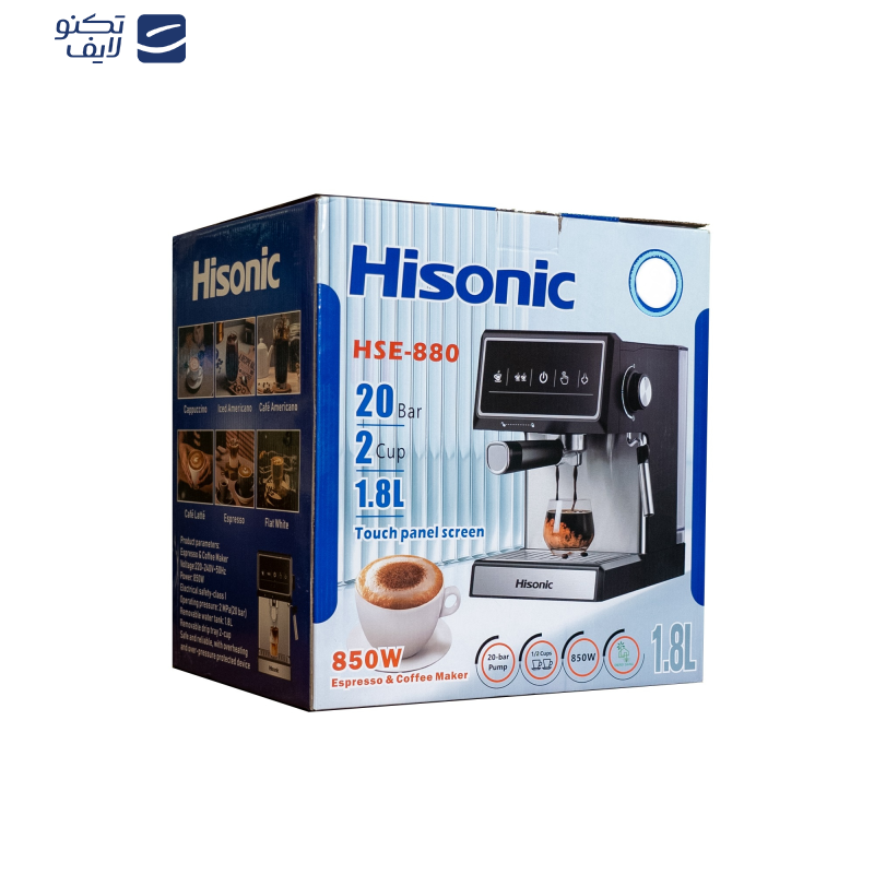 اسپرسو ساز 1800 میلیلیتر های سونیک مدل HSE 880 اسپرسو ساز 1800 میلیلیتر های سونیک مدل HSE 880