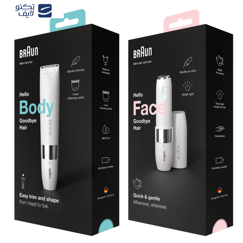 ست ماشین اصلاح موی صورت و بدن براون مدل FS1000 BS1000 بسته 2 عددی