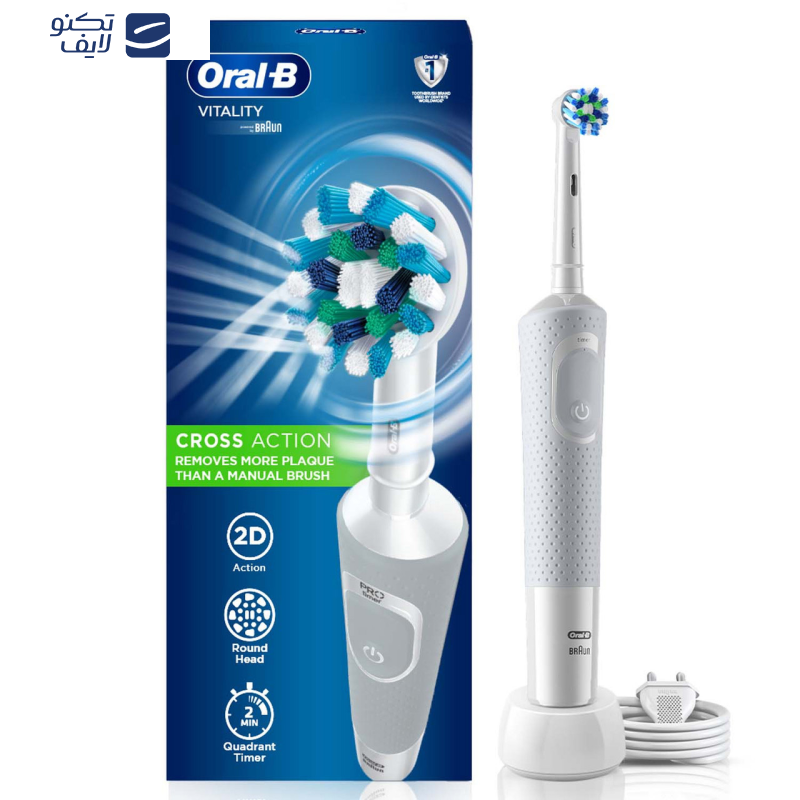 مسواک برقی اورال-بی مدل Vitality Cross Action - D100.413.2 مسواک برقی اورال-بی مدل Vitality Cross Action - D100.413.2