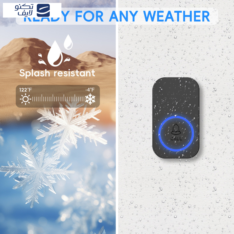 زنگ بی سیم مدل هوشمند درب کد ZA2 به همراه دو شستی زنگ بی سیم مدل هوشمند درب کد ZA2 به همراه دو شستی