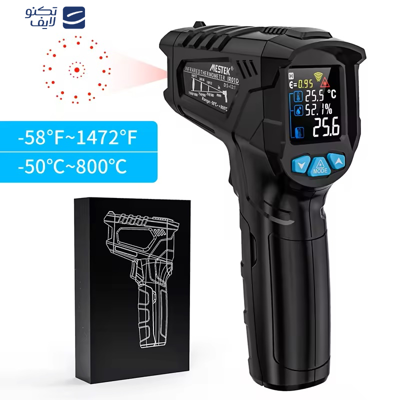 ترمومتر لیزری دیجیتال مستک مدل IR01D ترمومتر لیزری دیجیتال مستک مدل IR01D