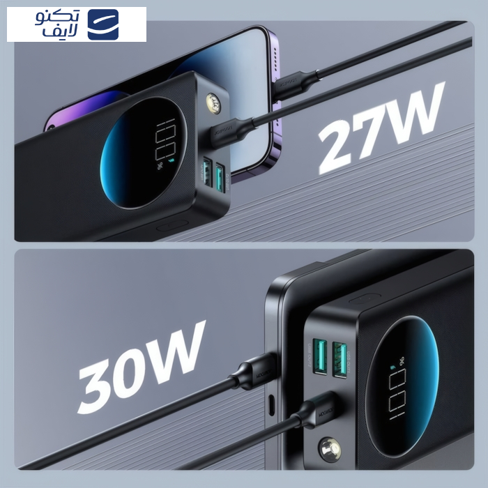 پاوربانک جوی روم مدل PBF02 30WF ظرفیت 20000 میلی آمپرساعت پاوربانک جوی روم مدل PBF02 30WF ظرفیت 20000 میلی آمپرساعت