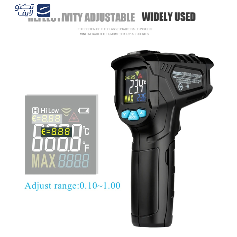 ترمومتر لیزری دیجیتال مستک مدل IR01C ترمومتر لیزری دیجیتال مستک مدل IR01C