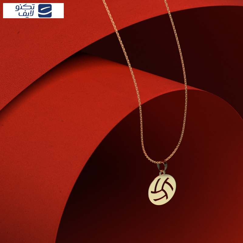 گردنبند طلا 18 عیار زنانه مدوپد مدل توپ والیبال کد PP2-1-1269