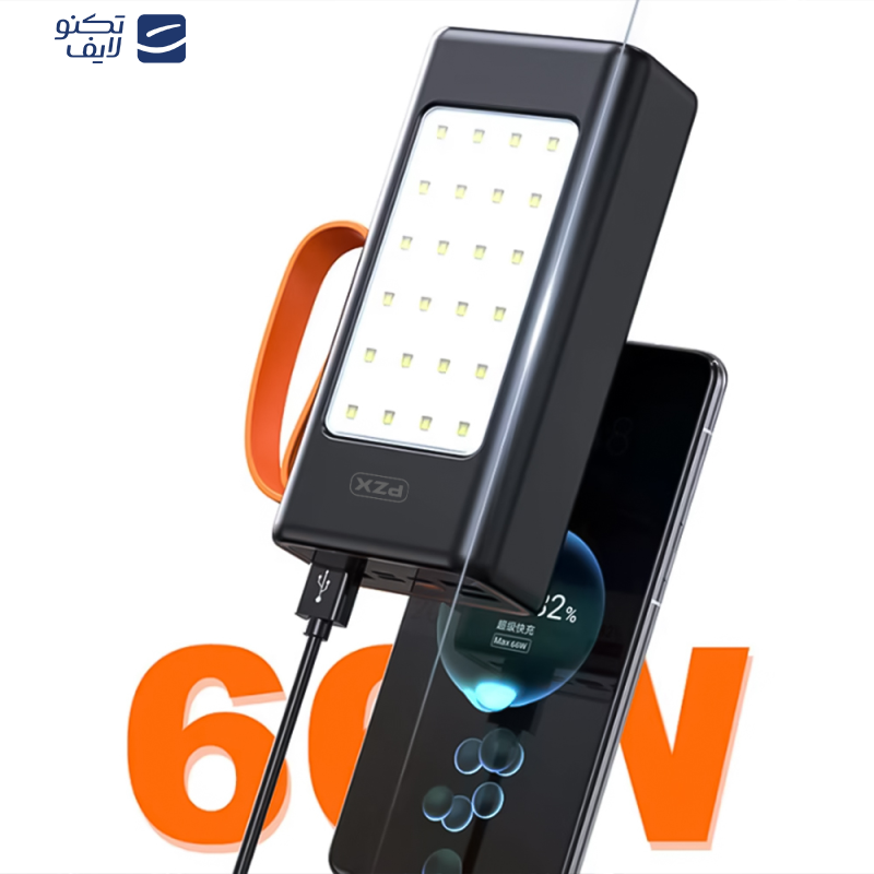 پاوربانک پی زد ایکس مدل V88 Fast Charge 22.5W ظرفیت 30000 میلی آمپر ساعت پاوربانک پی زد ایکس مدل V88 Fast Charge 22.5W ظرفیت 30000 میلی آمپر ساعت