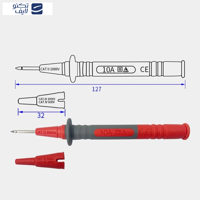 پراب مولتی متر مستک مدل Probe Kit 001 مجموعه 6 عددی پراب مولتی متر مستک مدل Probe Kit 001 مجموعه 6 عددی