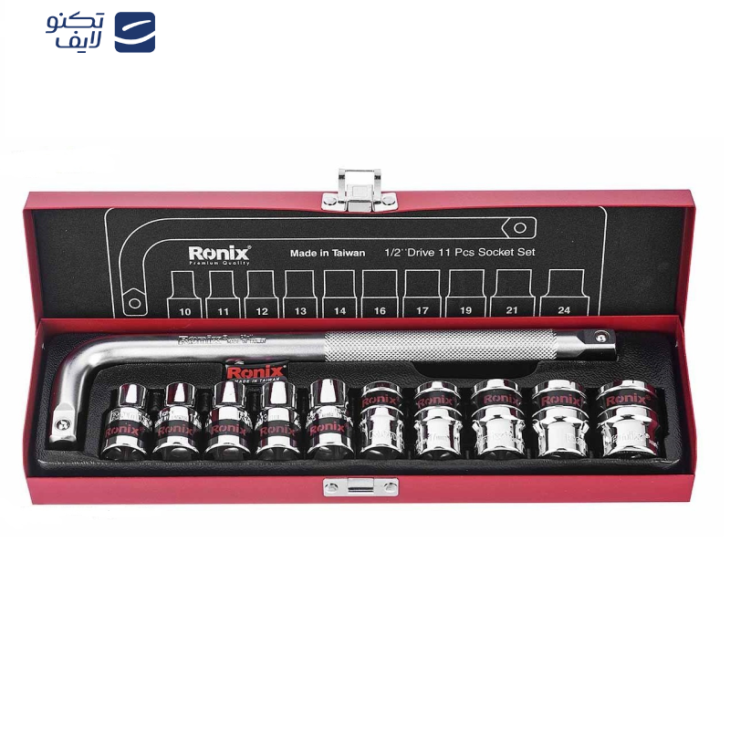 مجموعه 11 عددی آچار و سری بکس رونیکس مدل RX-2610 مجموعه 11 عددی آچار و سری بکس رونیکس مدل RX-2610