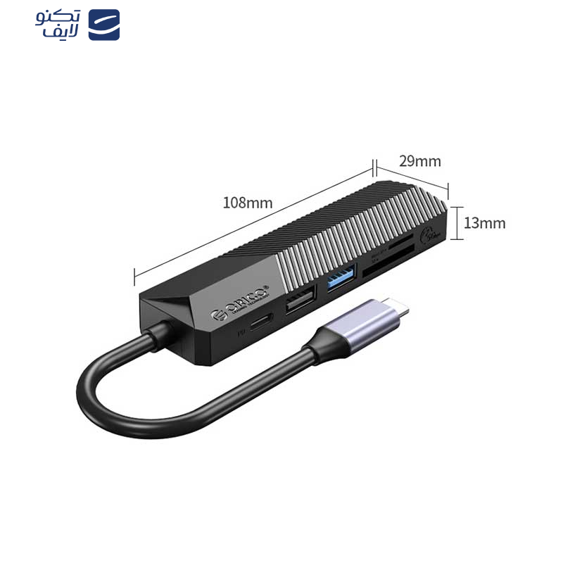 هاب شش پورت USB-C اوریکو مدل MDK-6P هاب شش پورت USB-C اوریکو مدل MDK-6P