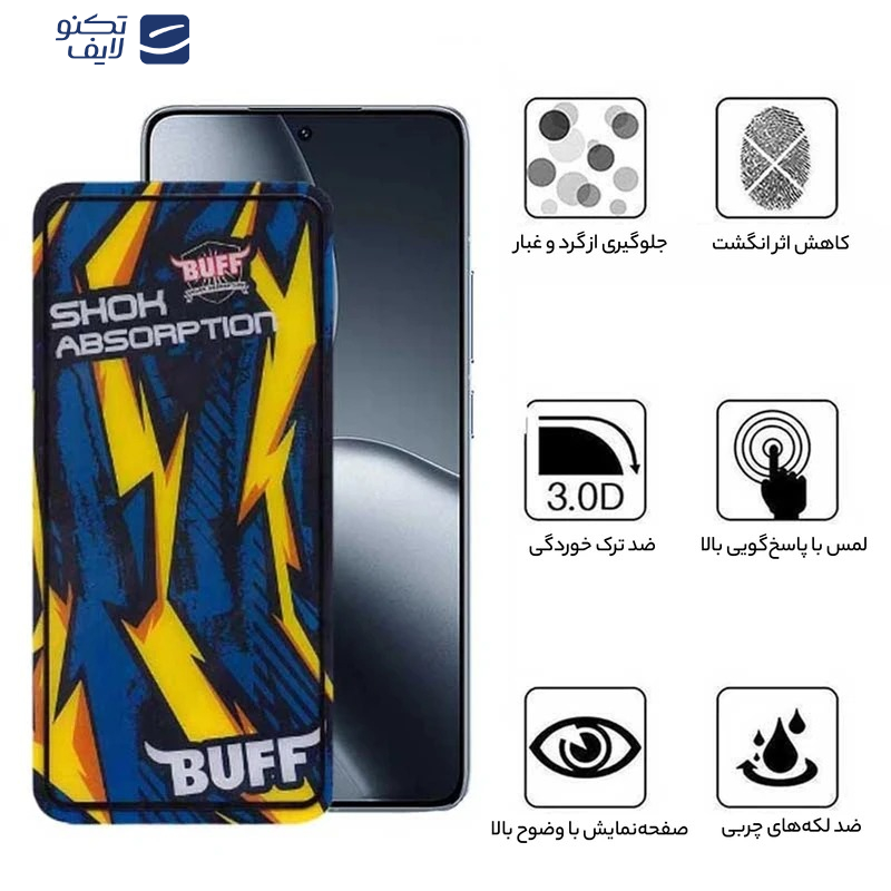 محافظ صفحه نمایش بوف مدل Shock-Shock-Guarantee مناسب برای گوشی موبایل شیائومی Poco F7 Ultra / Poco F7 Pro / Xiaomi 15s Pro	 محافظ صفحه نمایش بوف مدل Shock-Shock-Guarantee مناسب برای گوشی موبایل شیائومی Poco F7 Ultra / Poco F7 Pro / Xiaomi 15s Pro