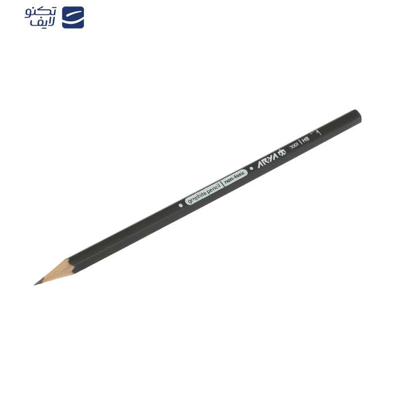مداد مشکی آریا کد 3001 بسته 12 عددی مداد مشکی آریا کد 3001 بسته 12 عددی