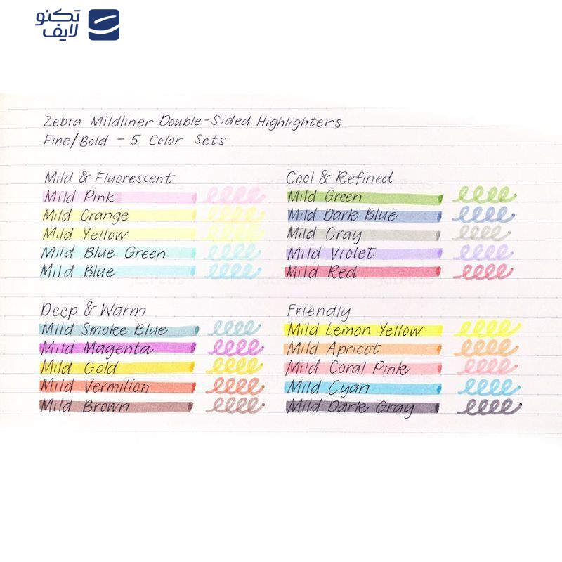 ماژیک دو سر علامت گذار زبرا مدل MILDLINER بسته 20 عددی ماژیک دو سر علامت گذار زبرا مدل MILDLINER بسته 20 عددی