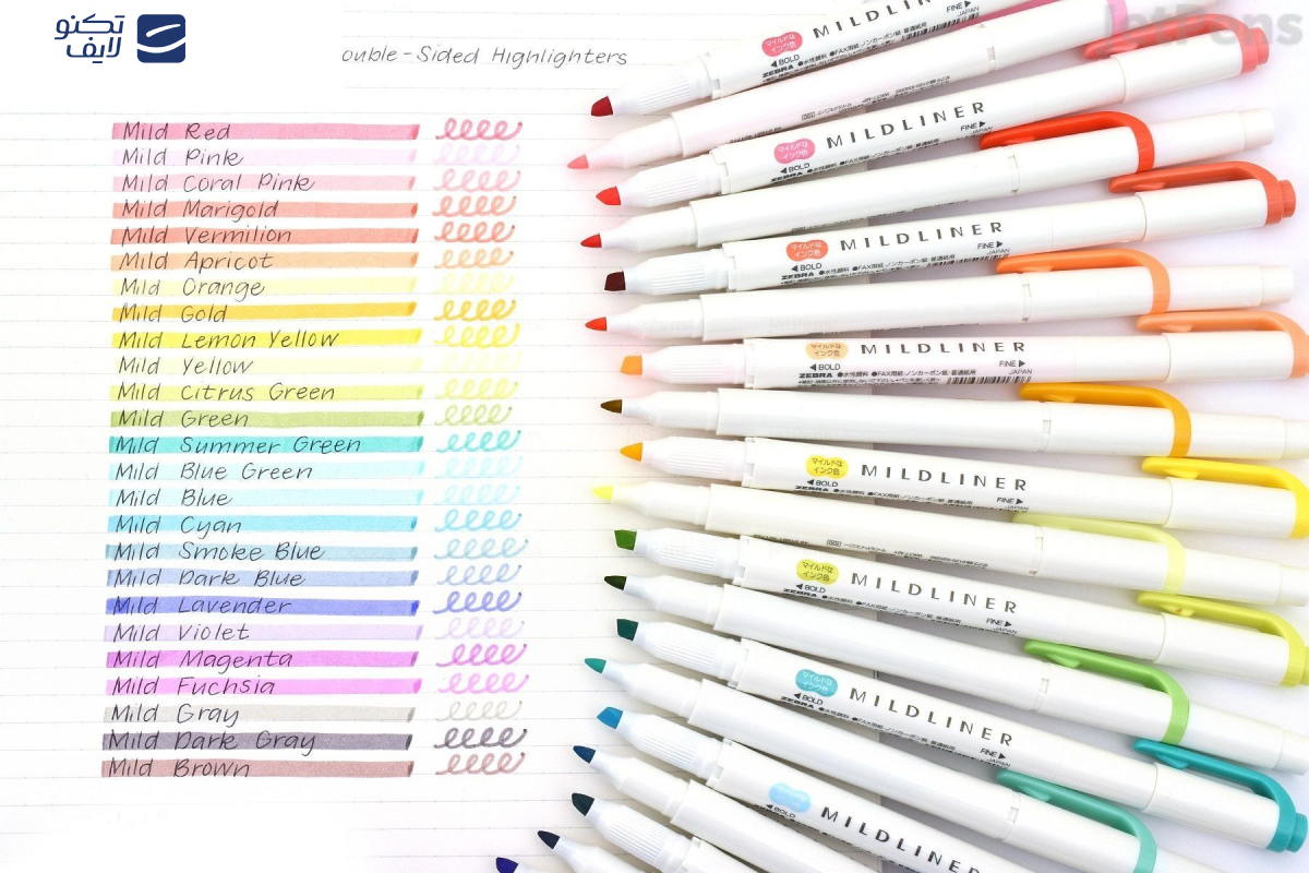 ماژیک علامت گذار 20 رنگ زبرا مدل آرتان MILDLINER (بدون قاب طلقی) ماژیک علامت گذار 20 رنگ زبرا مدل آرتان MILDLINER (بدون قاب طلقی)