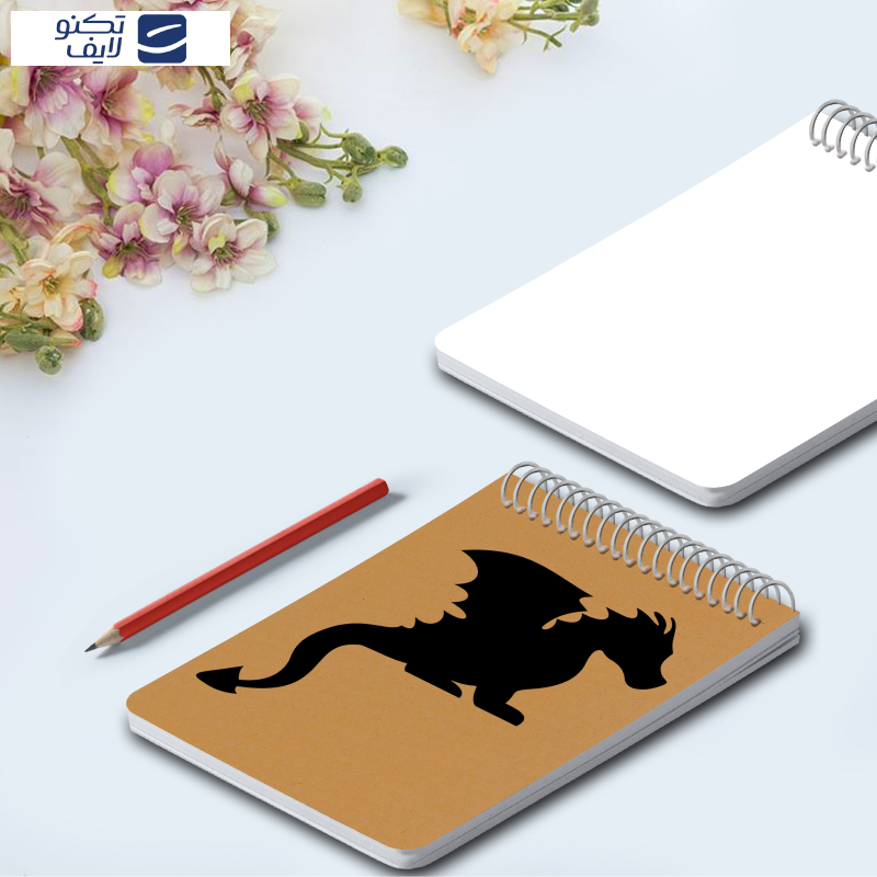 دفترچه یادداشت 100 برگ مستر راد طرح اژدها کد fantasy 1702 دفترچه یادداشت 100 برگ مستر راد طرح اژدها کد fantasy 1702