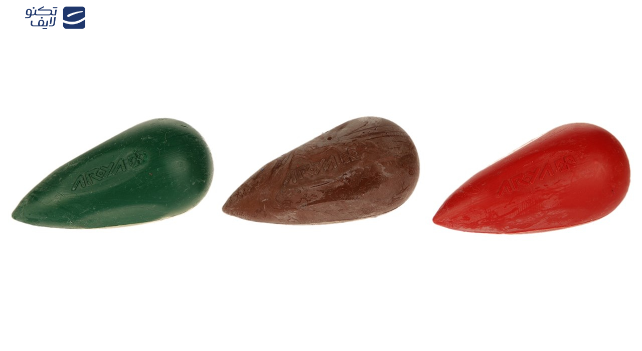 مداد شمعی 6 رنگ آریا مدل 2054 مداد شمعی 6 رنگ آریا مدل 2054