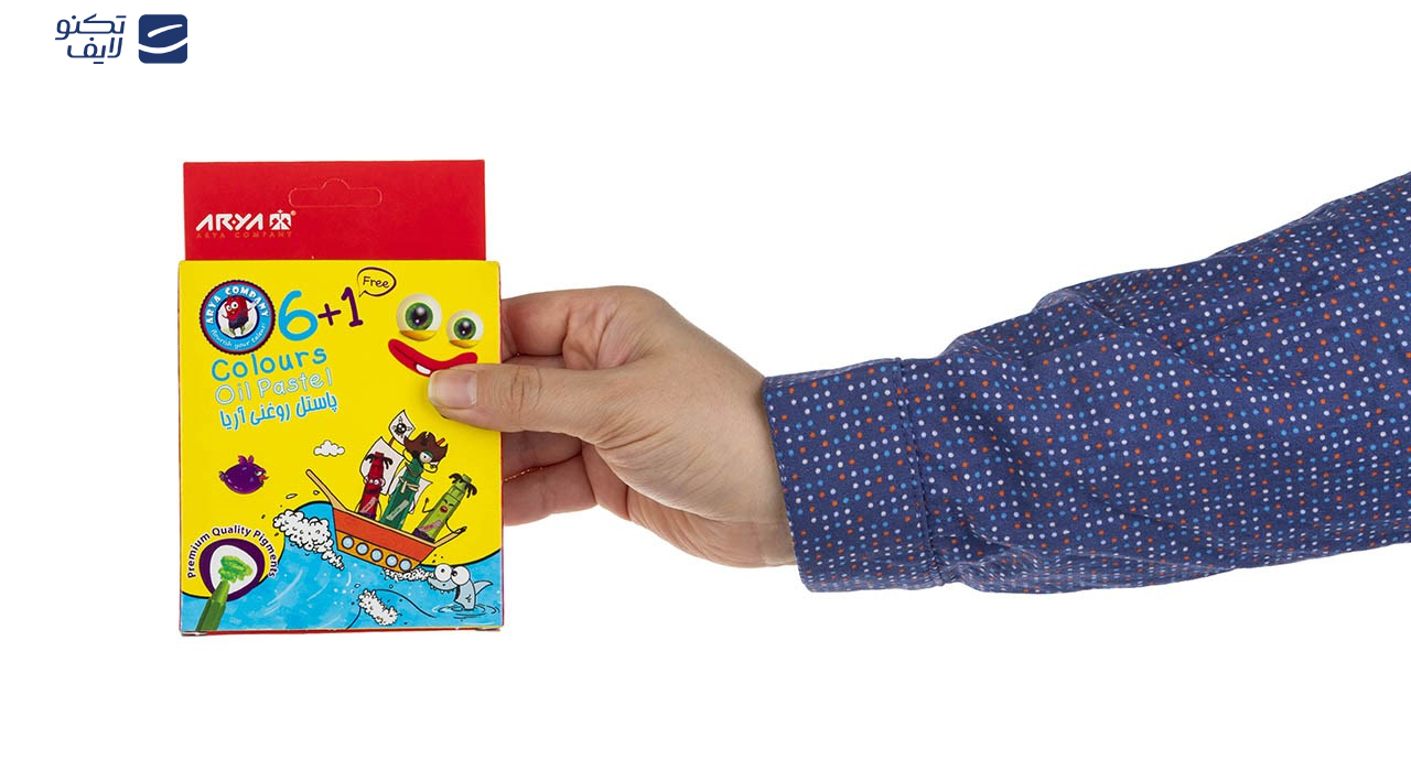 پاستل روغنی 6+1 رنگ آریا مدل 2024 A پاستل روغنی 6+1 رنگ آریا مدل 2024 A