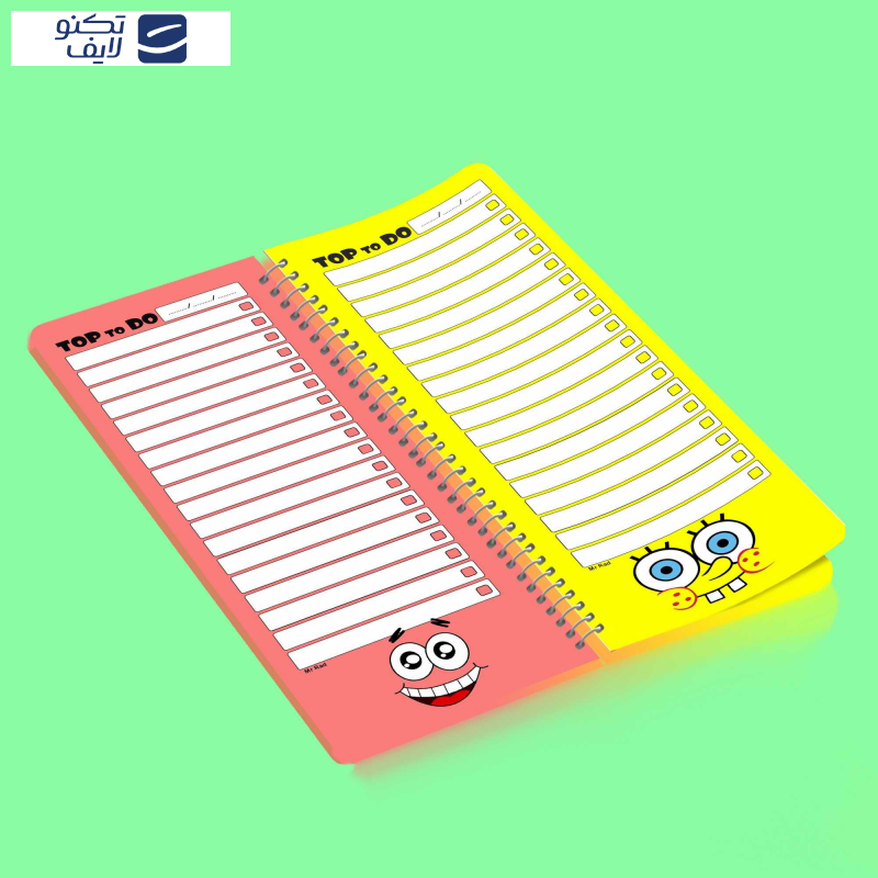 دفترچه یادداشت مستر راد مدل to do list طرح باب اسفنجی کد fiory 1762 دفترچه یادداشت مستر راد مدل to do list طرح باب اسفنجی کد fiory 1762