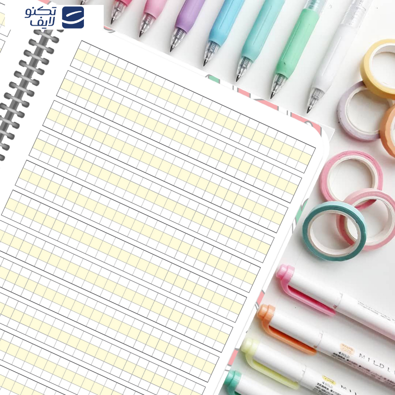 دفتر زبان مستر راد مدل شطرنجی کد fiory1743