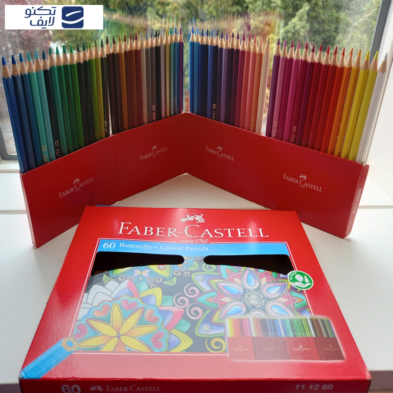 مداد رنگی 60 رنگ فابر کاستل مدل classic مداد رنگی 60 رنگ فابر کاستل مدل classic