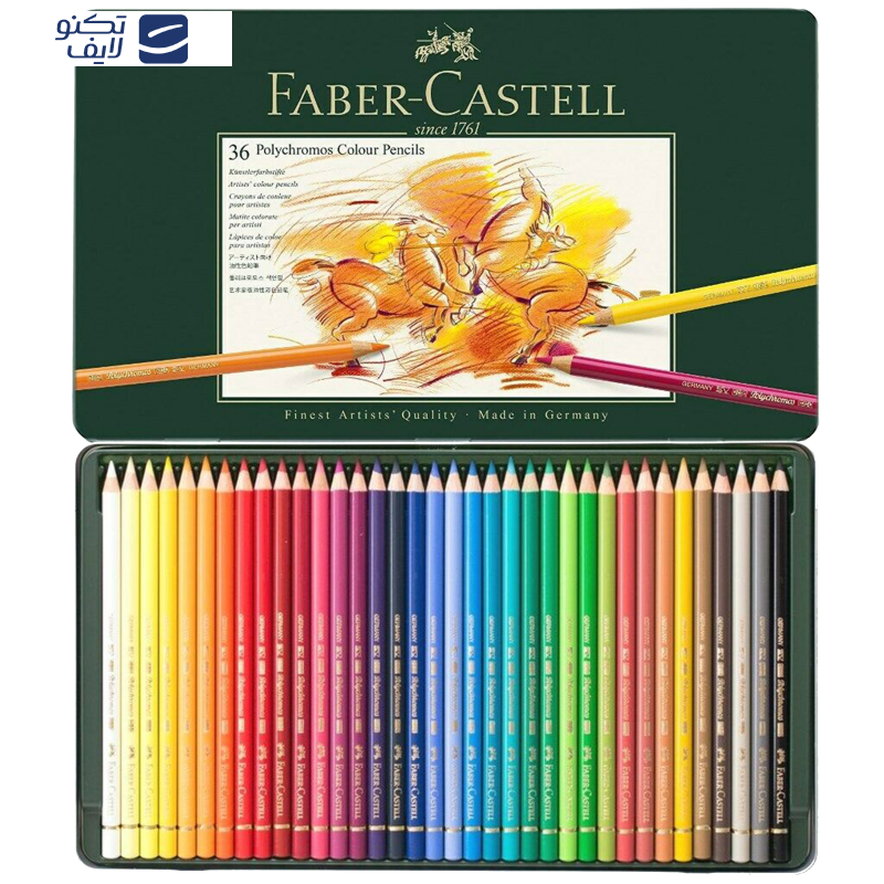 مداد رنگی 36 رنگ فابرکاستل مدل پلی کروم مداد رنگی 36 رنگ فابرکاستل مدل پلی کروم