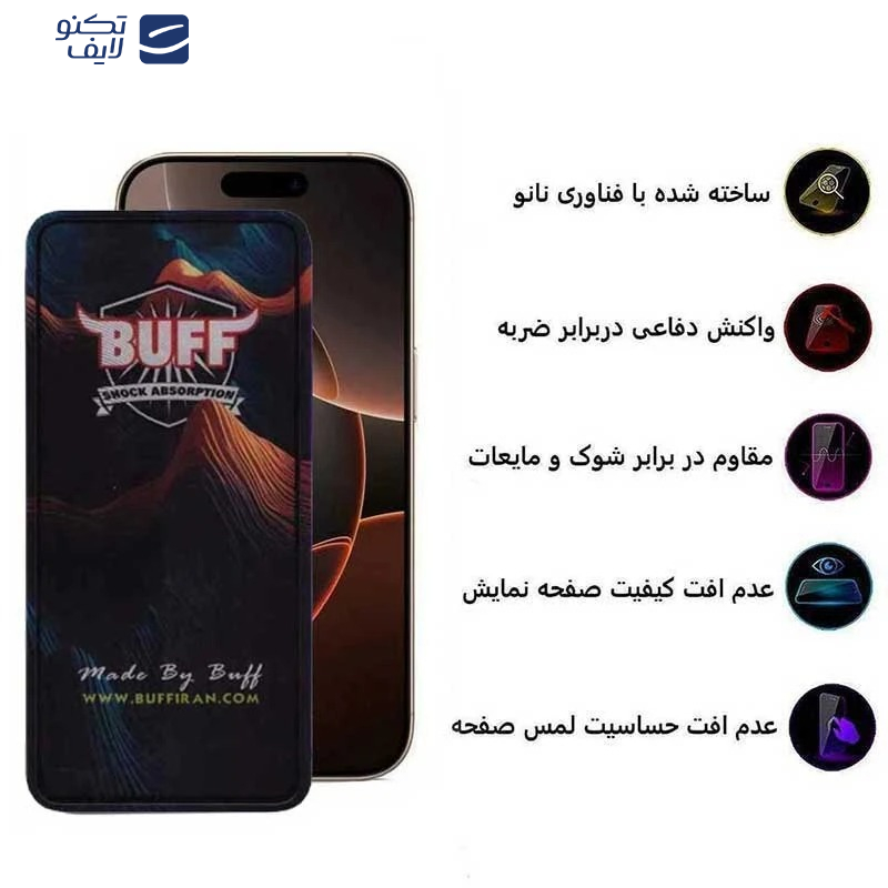 محافظ صفحه نمایش 5D بوف مدل 5D Mountain-Guarantee مناسب برای گوشی موبایل اپل iPhone 15 Pro  محافظ صفحه نمایش 5D بوف مدل 5D Mountain-Guarantee مناسب برای گوشی موبایل اپل iPhone 15 Pro