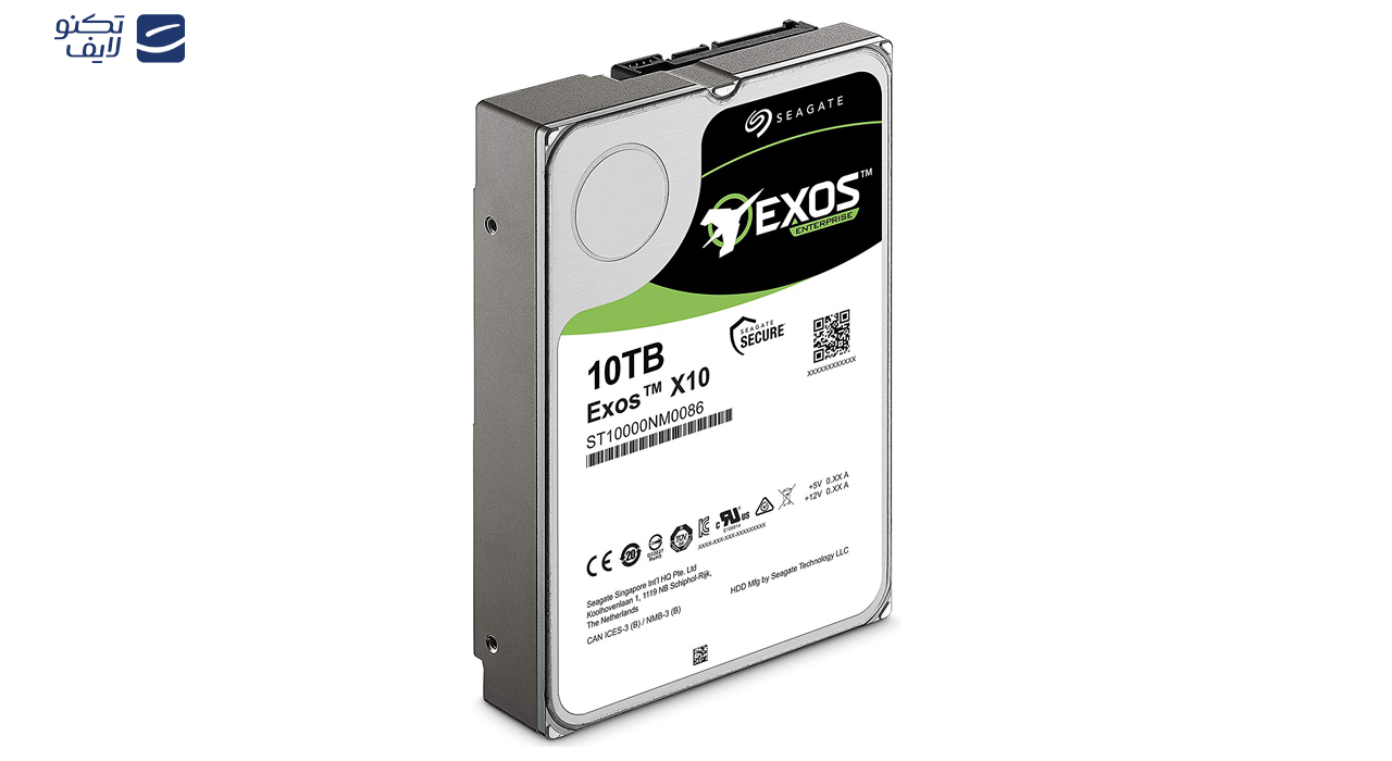 هارد دیسک اینترنال سیگیت مدل Exos ST10000NM0086 ظرفیت 10 ترابایت هارد دیسک اینترنال سیگیت مدل Exos ST10000NM0086 ظرفیت 10 ترابایت
