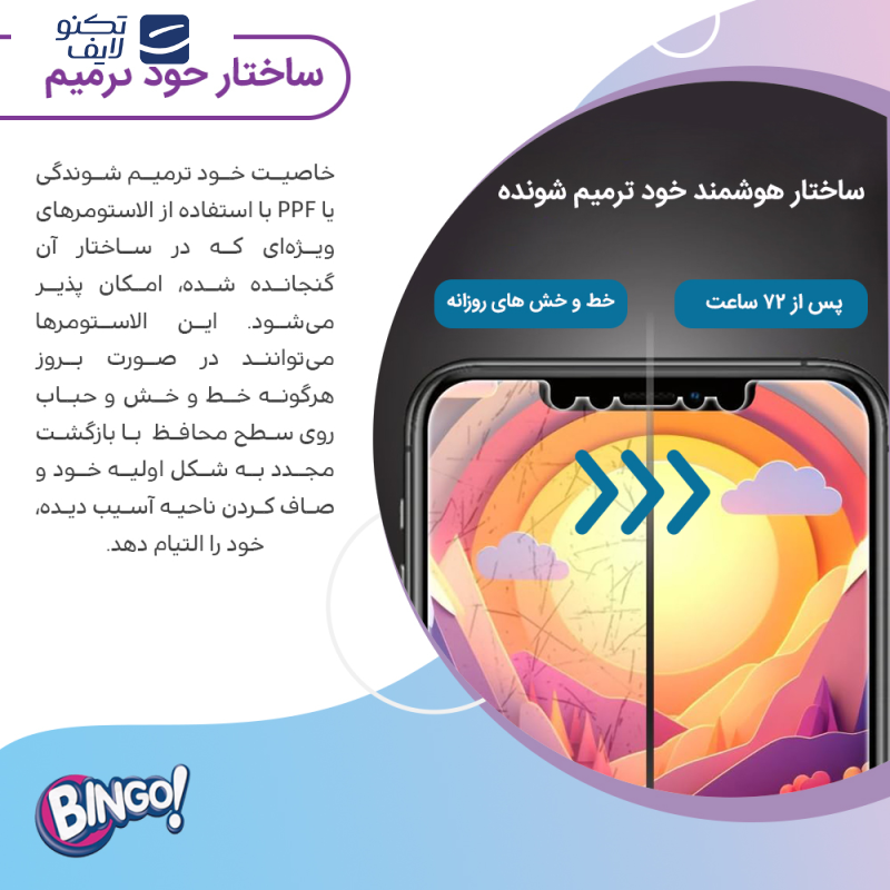 محافظ صفحه نمایش مات ضد اشعه آبی بینگو مدل Tough مناسب برای گوشی موبایل گوگل Pixel 9 Pro XL محافظ صفحه نمایش مات ضد اشعه آبی بینگو مدل Tough مناسب برای گوشی موبایل گوگل Pixel 9 Pro XL