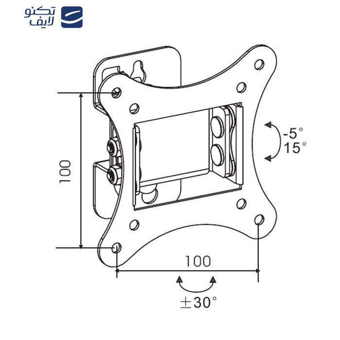 پایه مانیتور دیواری ال سی دی ارم مدل LW-85 مناسب برای سایز 15 تا 29 اینچ پایه مانیتور دیواری ال سی دی ارم مدل LW-85 مناسب برای سایز 15 تا 29 اینچ