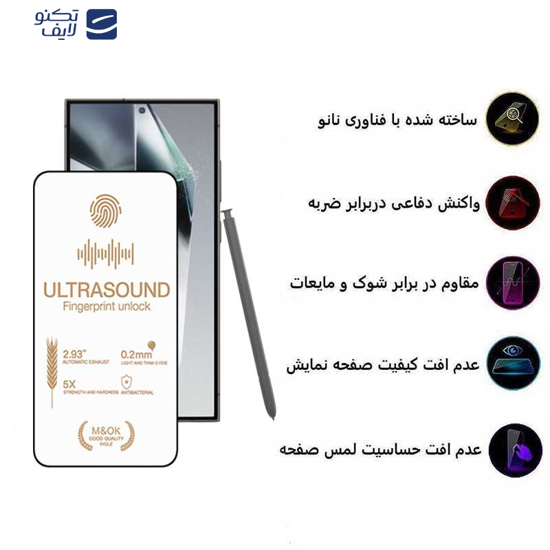 محافظ صفحه نمایش اپیکوی مدل UltraSound مناسب برای گوشی موبایل سامسونگ Galaxy S24 Ultra محافظ صفحه نمایش اپیکوی مدل UltraSound مناسب برای گوشی موبایل سامسونگ Galaxy S24 Ultra