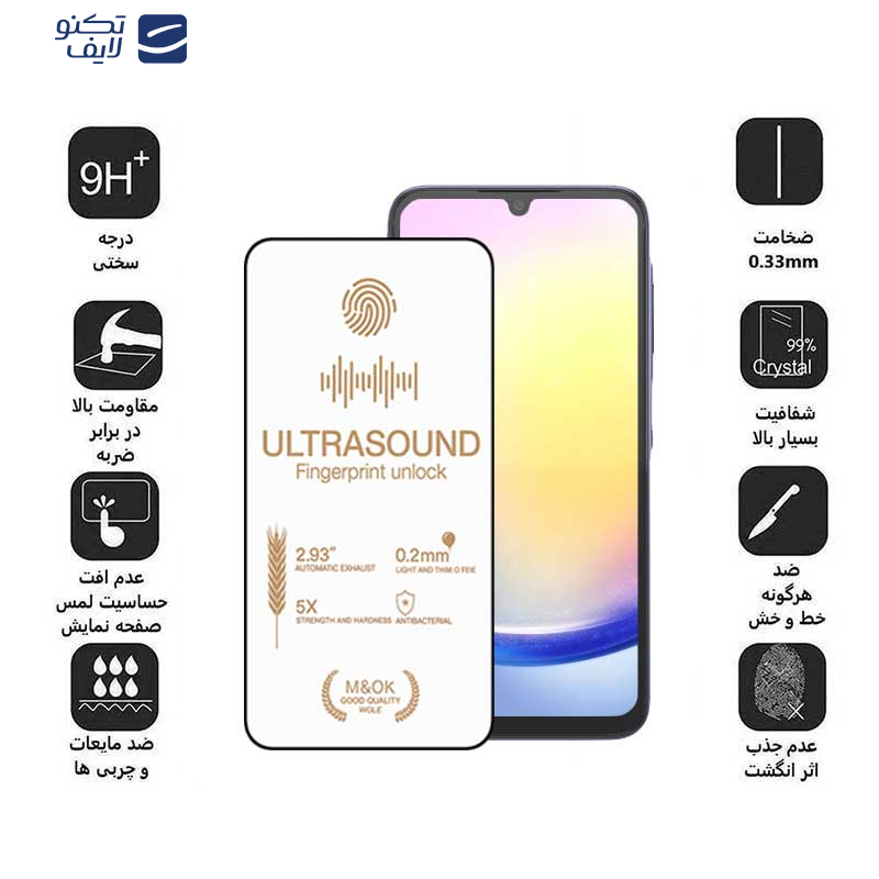 محافظ صفحه نمایش اپیکوی مدل UltraSound مناسب برای گوشی موبایل سامسونگ Galaxy A53/A52s/A52/A51