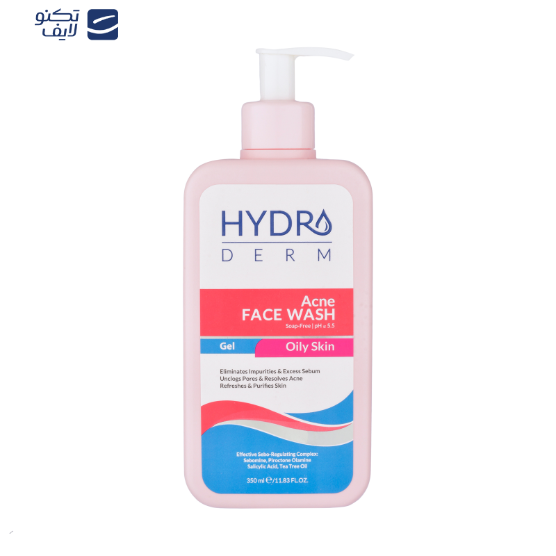 ژل شستوشوی صورت هیدرودرم مدل Acne مناسب پوستهای چرب حجم 350 میلیلیتر ژل شستوشوی صورت هیدرودرم مدل Acne مناسب پوستهای چرب حجم 350 میلیلیتر