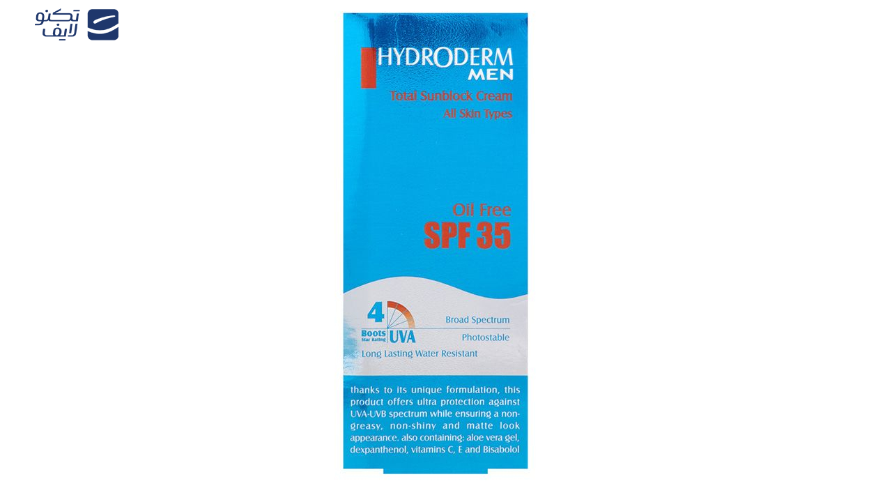 کرم ضد آفتاب فاقد چربی هیدرودرم مدل Men SPF35 وزن 50 گرم کرم ضد آفتاب فاقد چربی هیدرودرم مدل Men SPF35 وزن 50 گرم
