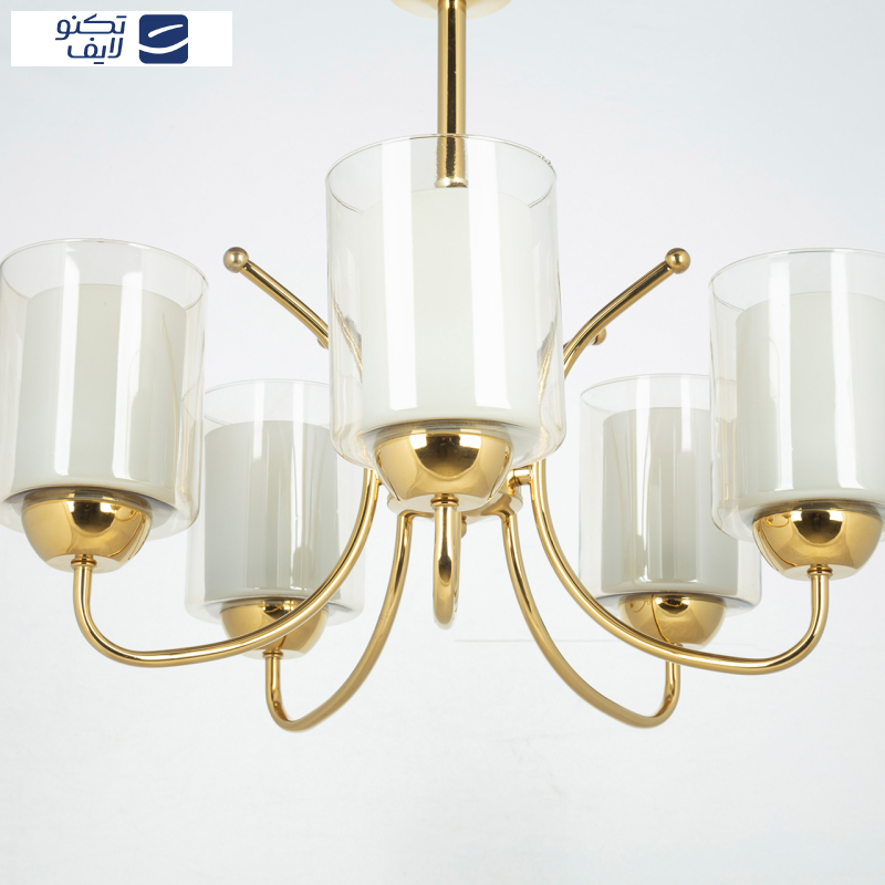 لوستر 5 شعله چشمه نور کد A824/5-G لوستر 5 شعله چشمه نور کد A824/5-G