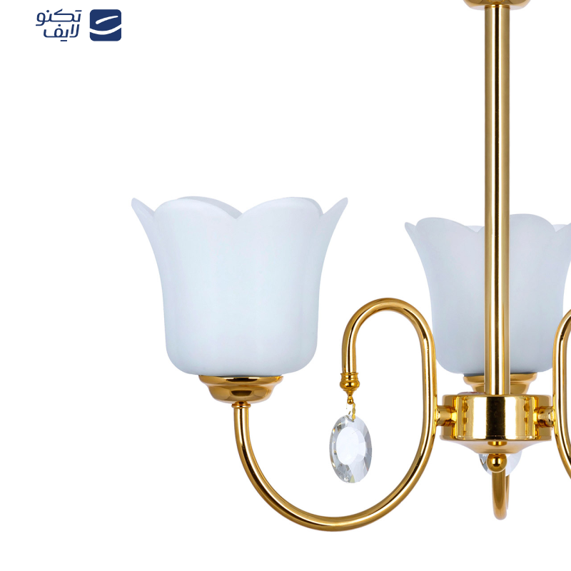 لوستر سه شعله چشمه نور کد AB856/3   لوستر سه شعله چشمه نور کد AB856/3