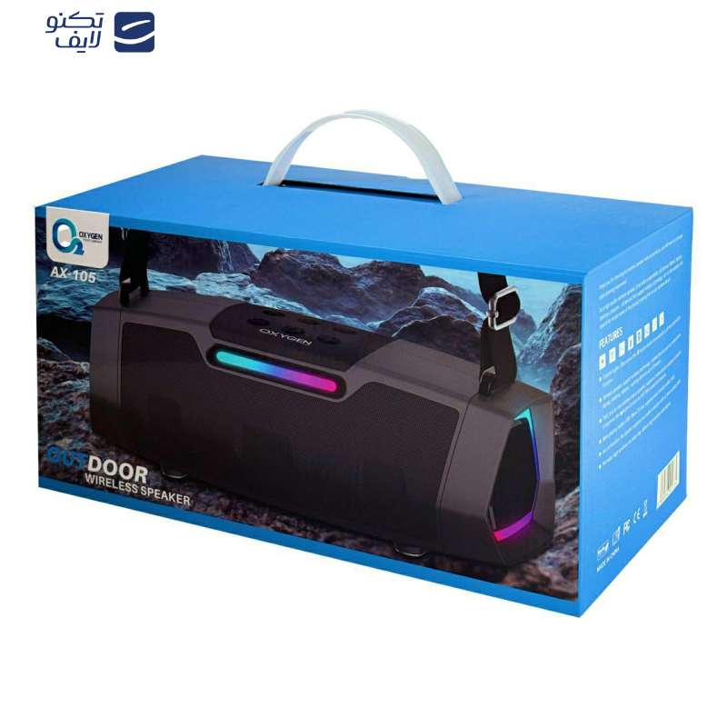 اسپیکر بلوتوثی قابل حمل اکسیژن مدل AX_105 اسپیکر بلوتوثی قابل حمل اکسیژن مدل AX_105