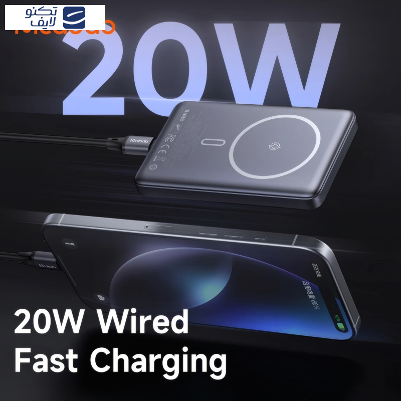 پاوربانک مک دودو مدل MC-465 ظرفیت 10000 میلی آمپرساعت پاوربانک مک دودو مدل MC-465 ظرفیت 10000 میلی آمپرساعت