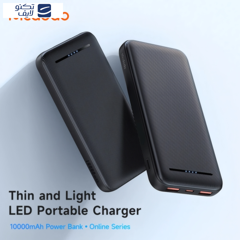 پاوربانک مک دودو مدل MC-463 LED Version ظرفیت 10000 میلی آمپرساعت پاوربانک مک دودو مدل MC-463 LED Version ظرفیت 10000 میلی آمپرساعت