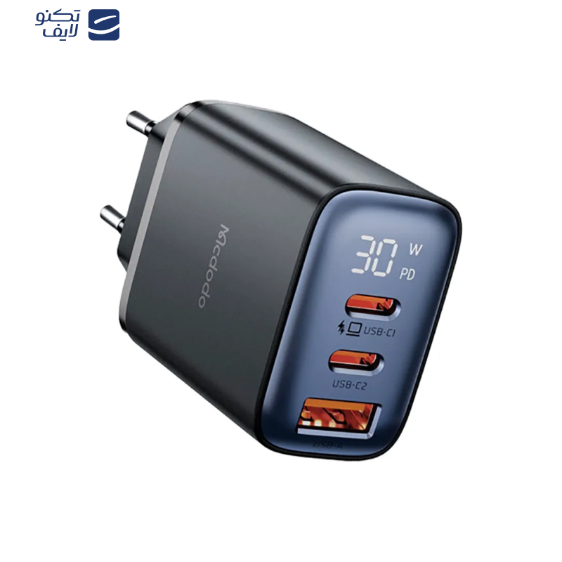 شارژر دیواری 30 وات مک دودو مدل CH-218 شارژر دیواری 30 وات مک دودو مدل CH-218
