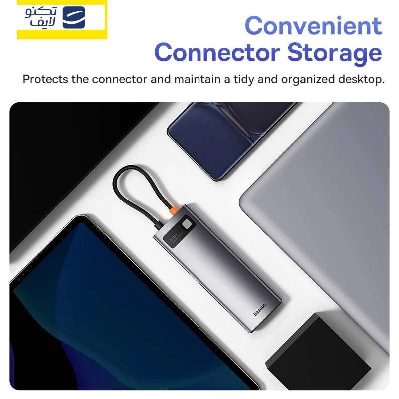 هاب 8 پورت USB-C بیسوس مدل BS-OH102 هاب 8 پورت USB-C بیسوس مدل BS-OH102